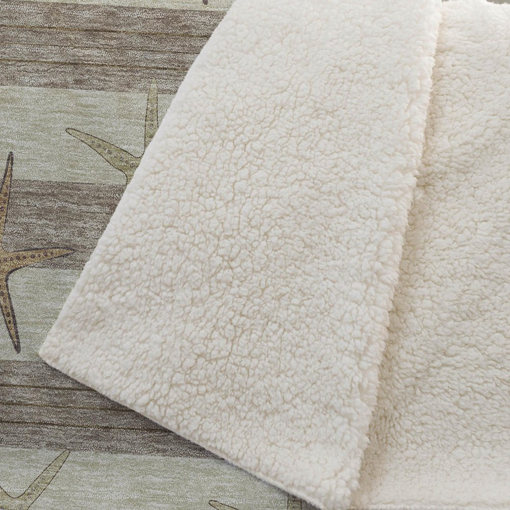 50" X 70" Tan Beige And Taupe Animal Print Polyester Woven Plush Throw Blanket