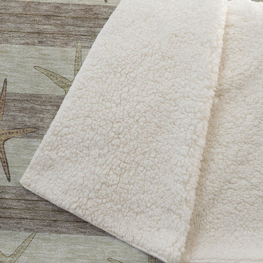 50" X 70" Tan Beige And Taupe Animal Print Polyester Woven Plush Throw Blanket