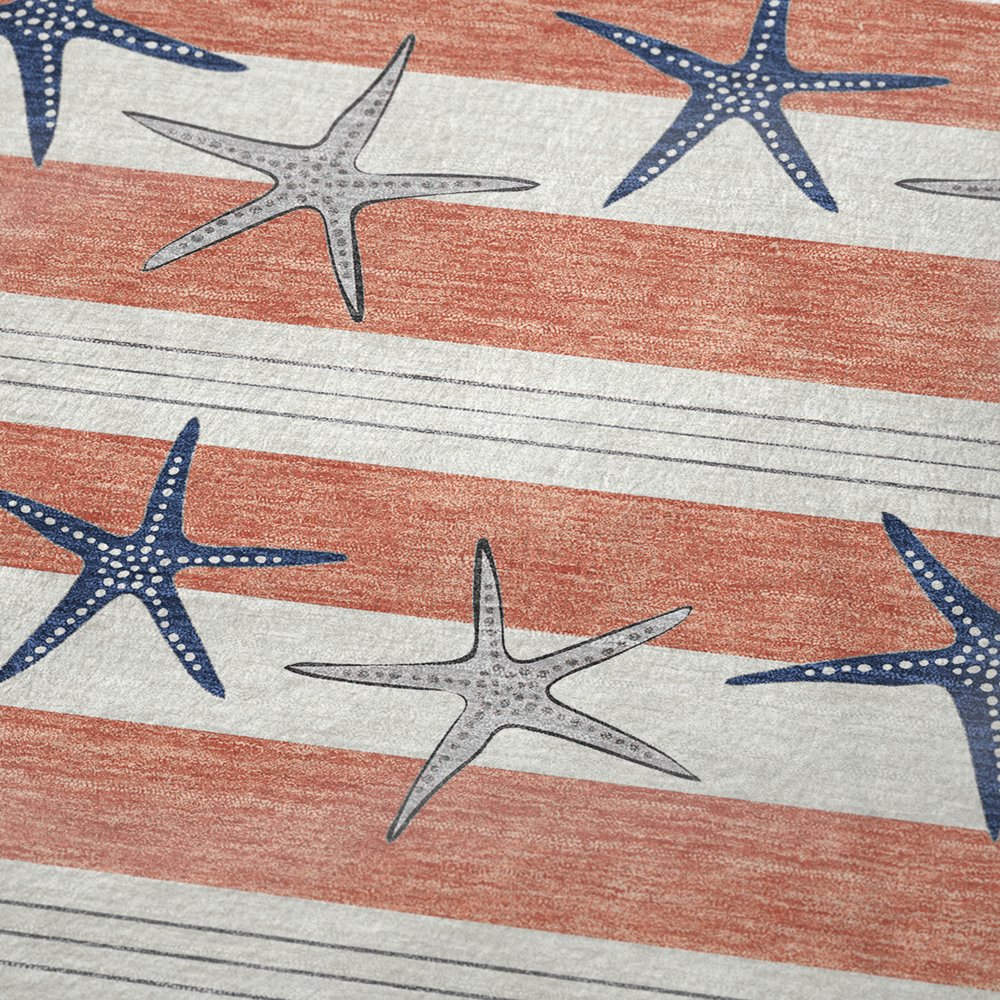 50" X 70" Coral Blue And Ivory Animal Print Polyester Woven Plush Throw Blanket