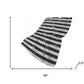 50" X 70" Midnight Ivory And Gray Animal Print Polyester Woven Plush Throw Blanket