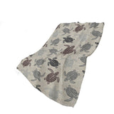 50" X 70" Sand Beige And Gray Animal Print Polyester Woven Plush Throw Blanket