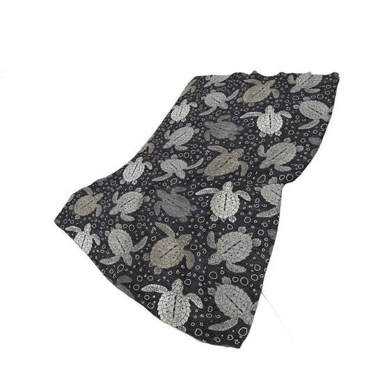 50" X 70" Midnight Gray And Ivory Animal Print Polyester Woven Plush Throw Blanket