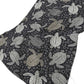 50" X 70" Midnight Gray And Ivory Animal Print Polyester Woven Plush Throw Blanket