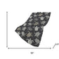 50" X 70" Midnight Gray And Ivory Animal Print Polyester Woven Plush Throw Blanket