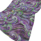 50" X 70" Purple Green And Ivory Abstract Polyester Woven Plush Throw Blanket
