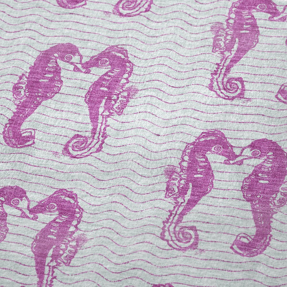 50" X 70" Pink And Silver Animal Print Polyester Woven Plush Throw Blanket