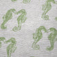 50" X 70" Green And Ivory Animal Print Polyester Woven Plush Throw Blanket