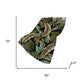 50" X 70" Midnight Chocolate And Beige Leaves Polyester Woven Plush Throw Blanket