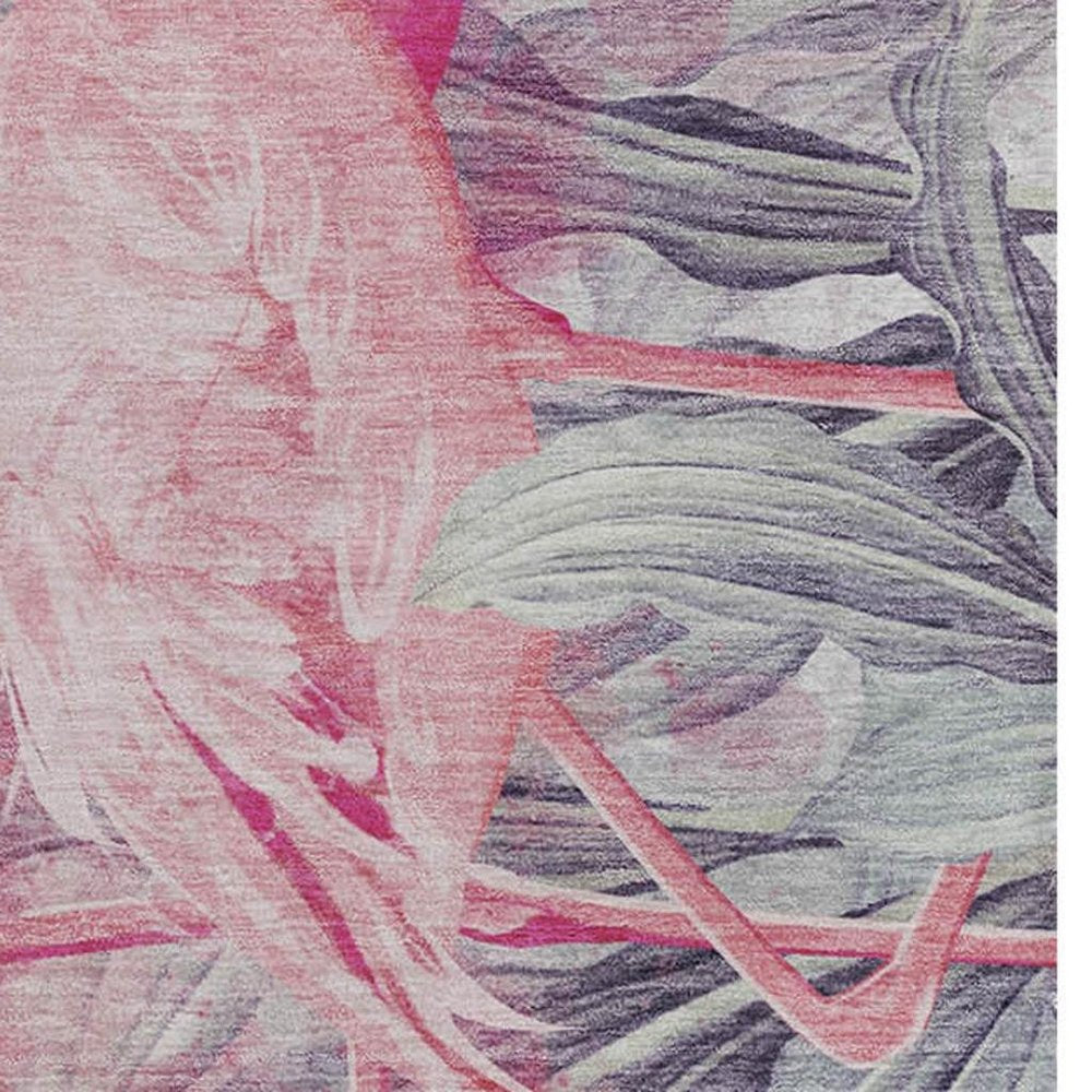 50" X 70" Pink And Ivory Animal Print Polyester Woven Plush Throw Blanket