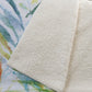 50" X 70" Ivory Blue And Green Microfiber Leaves Plush Throw Blanket