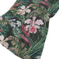 50" X 70" Midnight Green And Pink Floral Polyester Woven Plush Throw Blanket