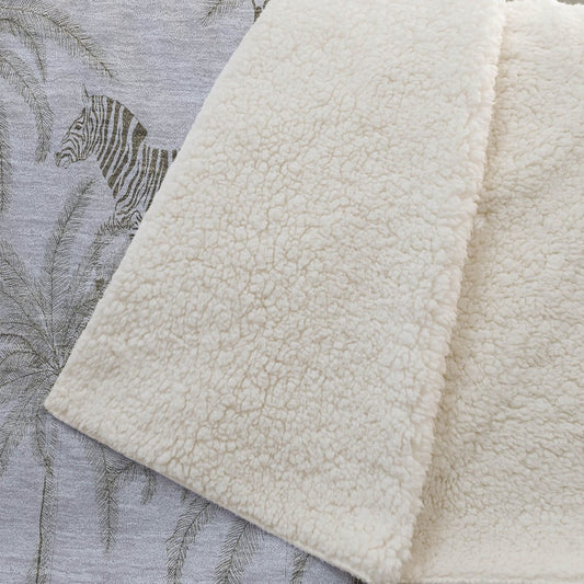 50" X 70" Gray And Taupe Animal Print Microfiber Plush Throw Blanket