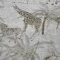 50" X 70" Gray And Taupe Animal Print Polyester Woven Plush Throw Blanket