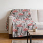 50" X 70" Pink Black And Ivory Animal Print Microfiber Plush Throw Blanket