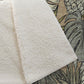 50" X 70" Chocolate Ivory And Taupe Leaves Polyester Woven Plush Throw Blanket