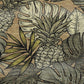 50" X 70" Chocolate Ivory And Taupe Leaves Polyester Woven Plush Throw Blanket