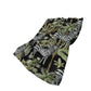 50" X 70" Midnight Ivory And Olive Green Animal Print Polyester Woven Plush Throw Blanket