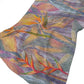50" X 70" Peach Blue And Orange Animal Print Plush Throw Blanket