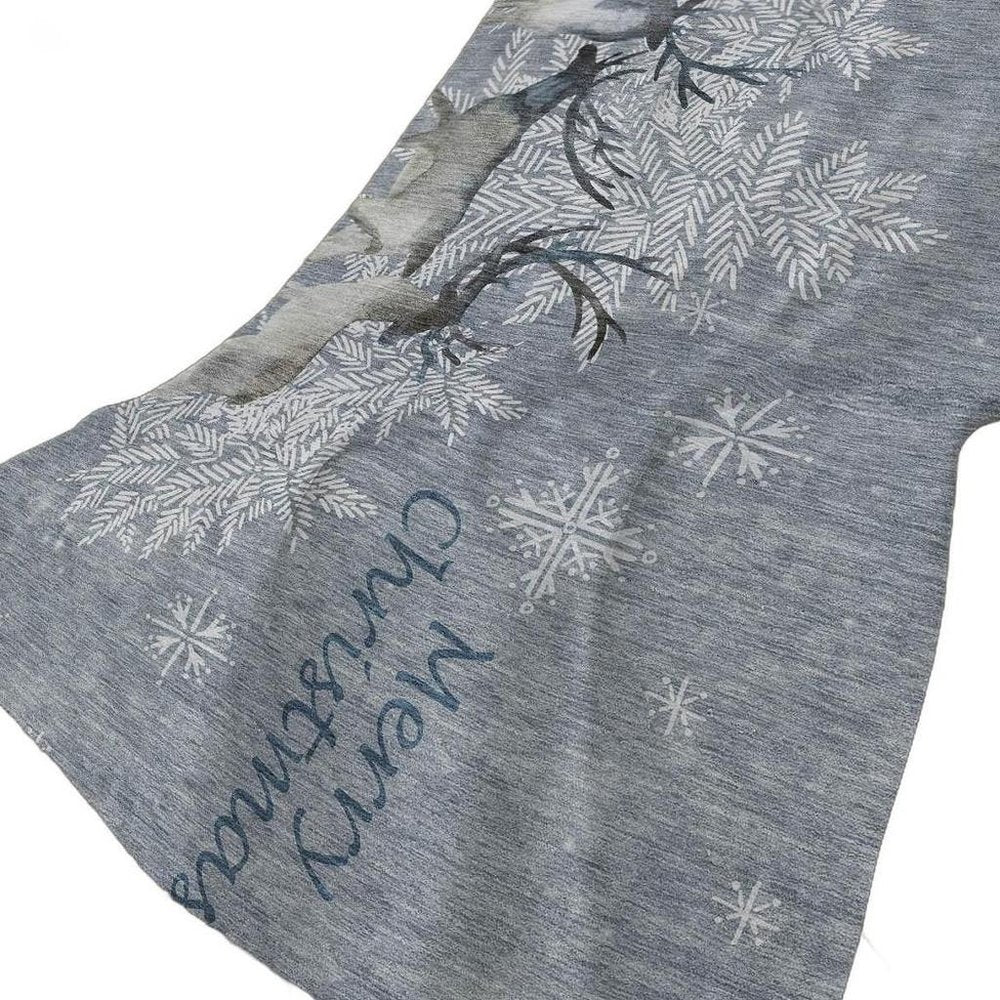 50" X 70" Gray And Silver Animal Print Polyester Woven Plush Throw Blanket