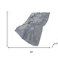 50" X 70" Gray And Silver Animal Print Polyester Woven Plush Throw Blanket