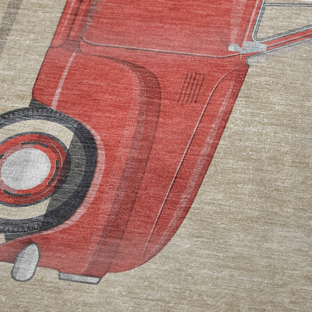 50" X 70" Red Green And Ivory Geometric Polyester Woven Plush Throw Blanket