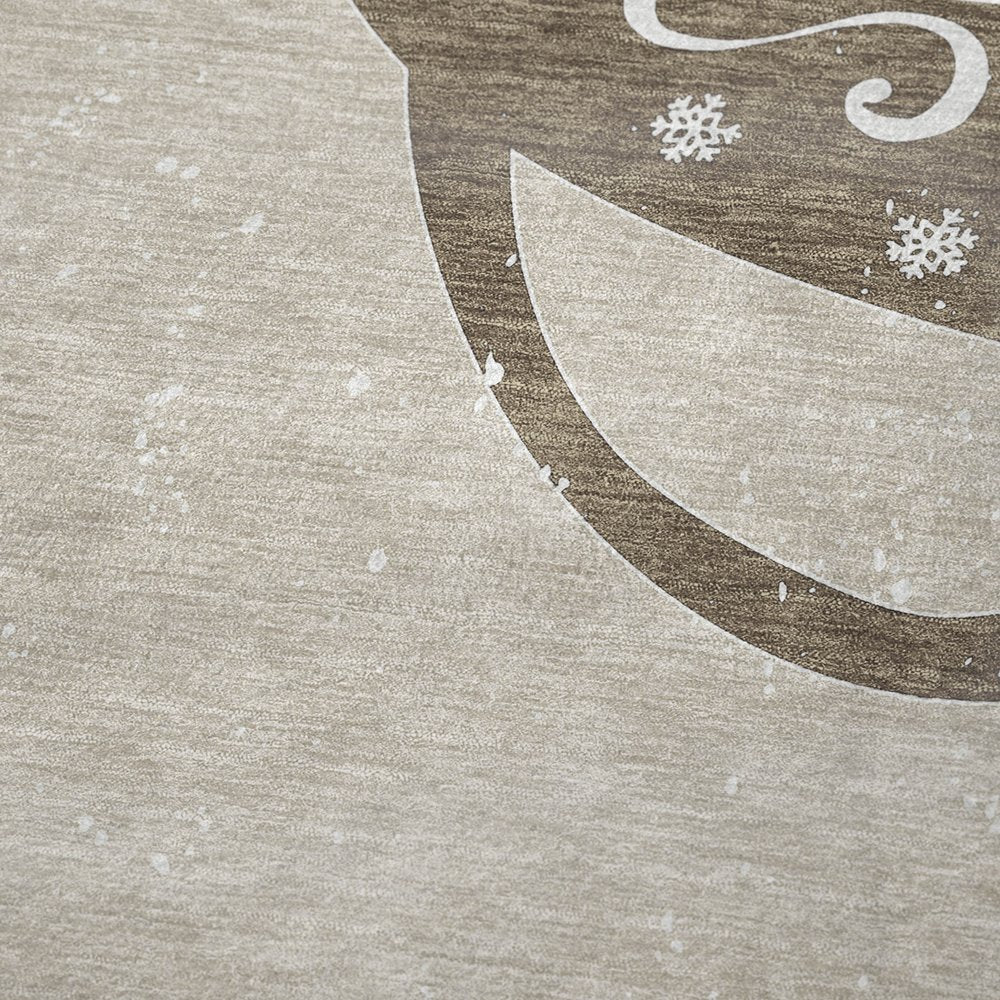 50" X 70" Latte Ivory And Beige Geometric Polyester Woven Plush Throw Blanket