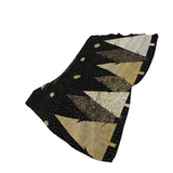 50" X 70" Midnight Gold And Ivory Polka Dots Polyester Woven Plush Throw Blanket