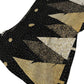 50" X 70" Midnight Gold And Ivory Polka Dots Polyester Woven Plush Throw Blanket