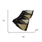 50" X 70" Midnight Gold And Ivory Polka Dots Polyester Woven Plush Throw Blanket
