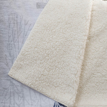 50" X 70" Blue Ivory And Red Geometric Polyester Woven Plush Throw Blanket