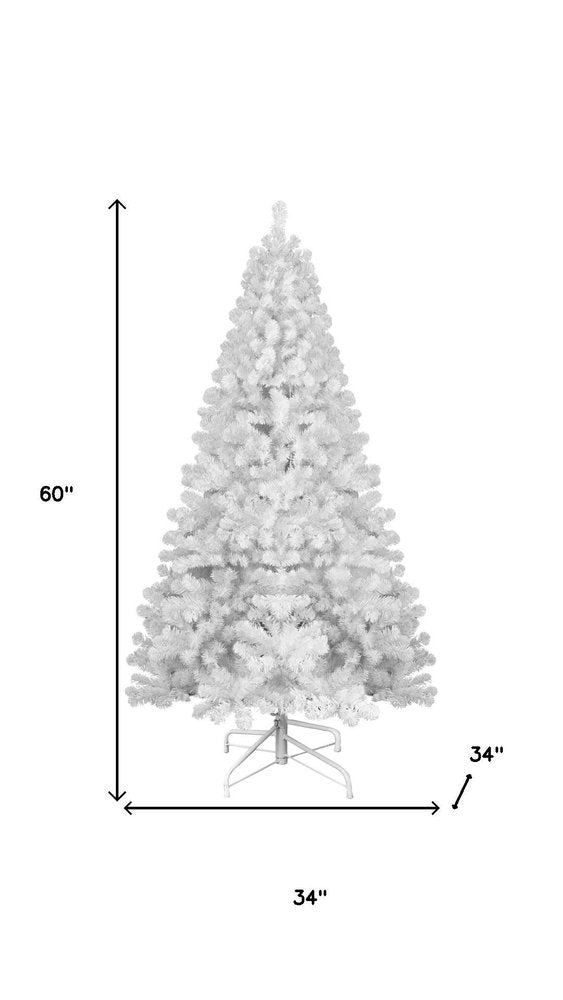 6' White Full Pine Christmas Tree