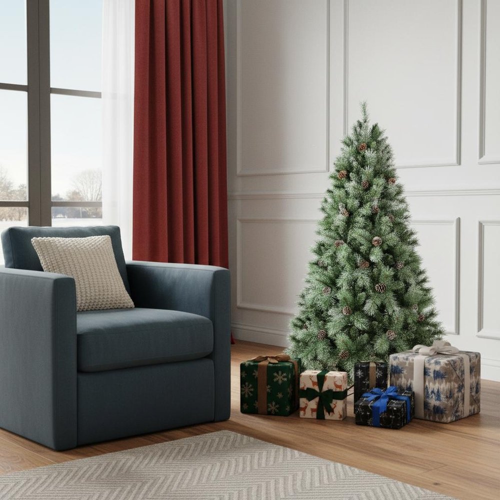 7' Full Pine Christmas Tree