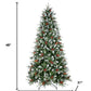8' White Full Pine Christmas Tree