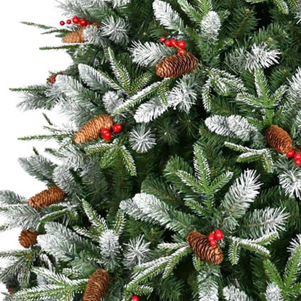 8' White Full Pine Christmas Tree