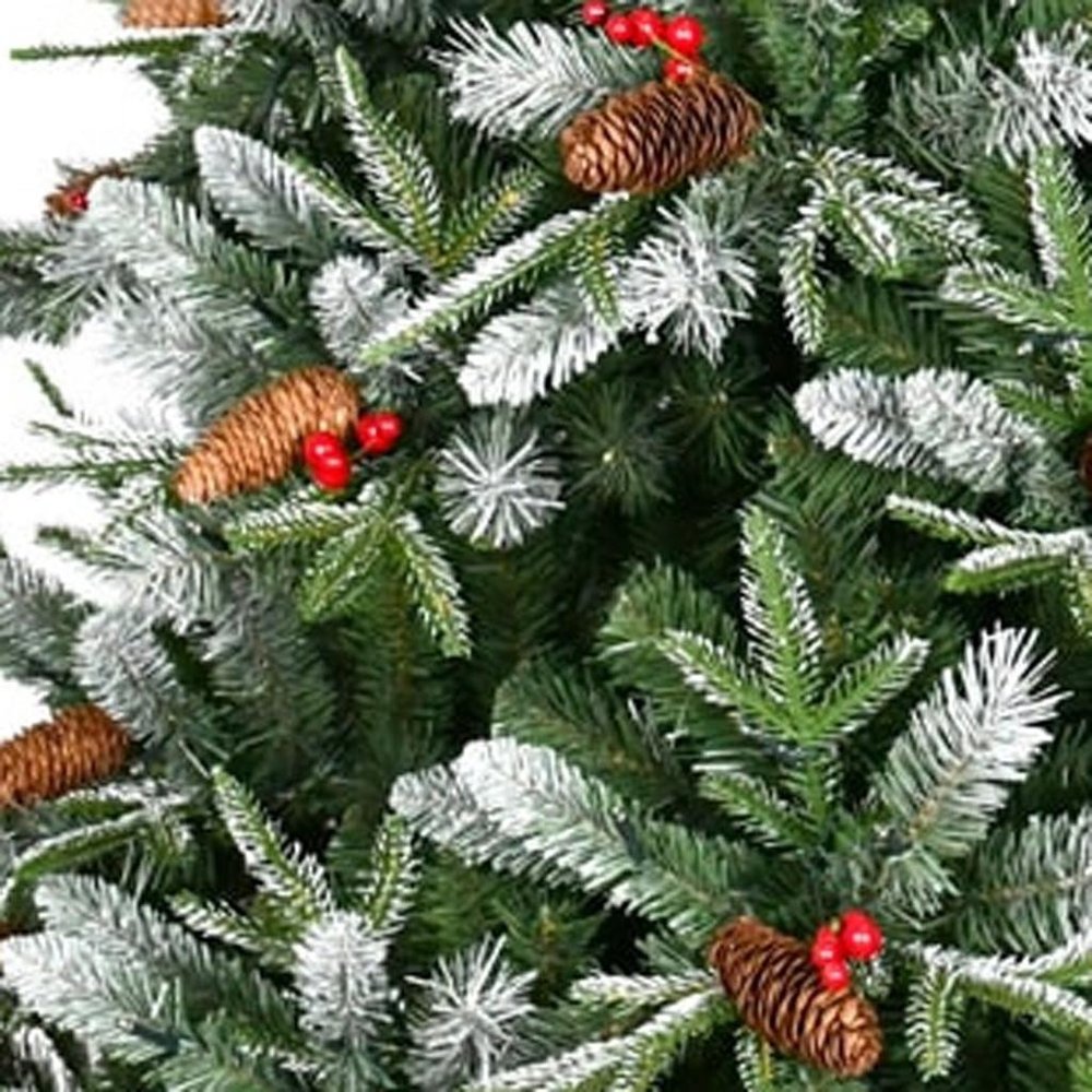 8' White Full Pine Christmas Tree