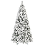 7' Full Flocked Spruce Christmas Tree