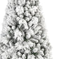 7' Full Flocked Spruce Christmas Tree