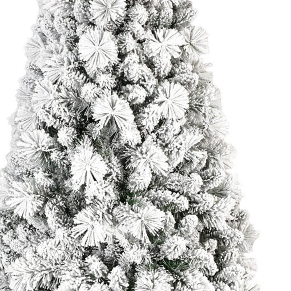7' Full Flocked Spruce Christmas Tree