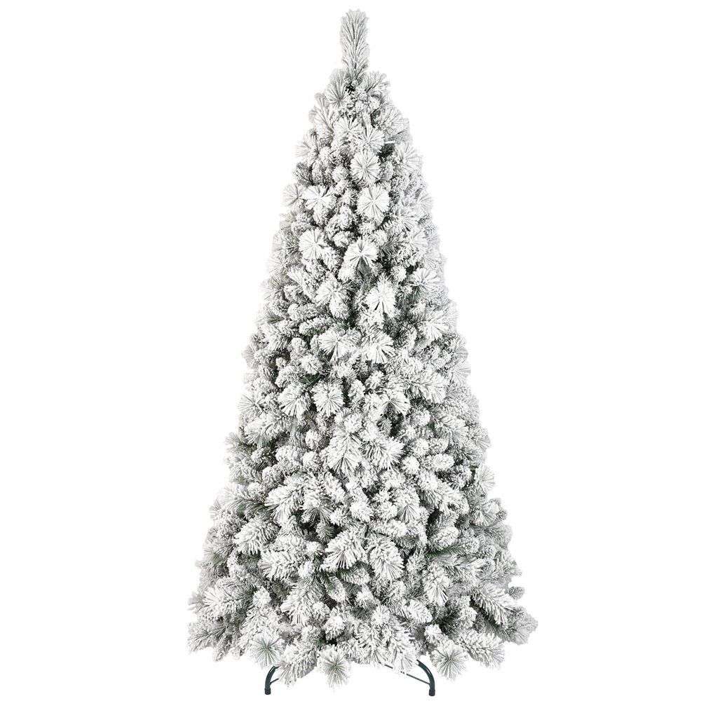 7' Full Flocked Spruce Christmas Tree