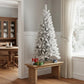 7' Full Flocked Spruce Christmas Tree