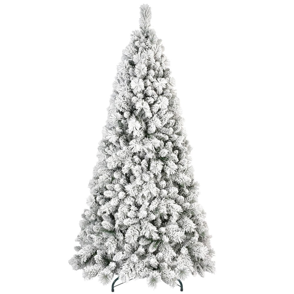 7' Full Flocked Spruce Christmas Tree