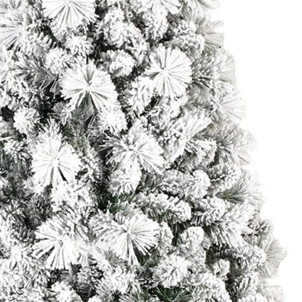 7' Full Flocked Spruce Christmas Tree