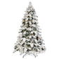 5' White Pre Lit Full Pine Christmas Tree