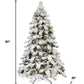 5' White Pre Lit Full Pine Christmas Tree