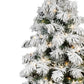5' White Pre Lit Full Pine Christmas Tree