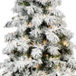 7' Pre Lit Full Flocked Pine Christmas Tree