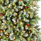 6' White Pre Lit Full Pine Christmas Tree With Decorations