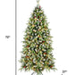6' White Pre Lit Full Pine Christmas Tree With Decorations