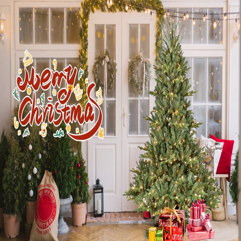 5' Pre Lit Full Pine Christmas Tree