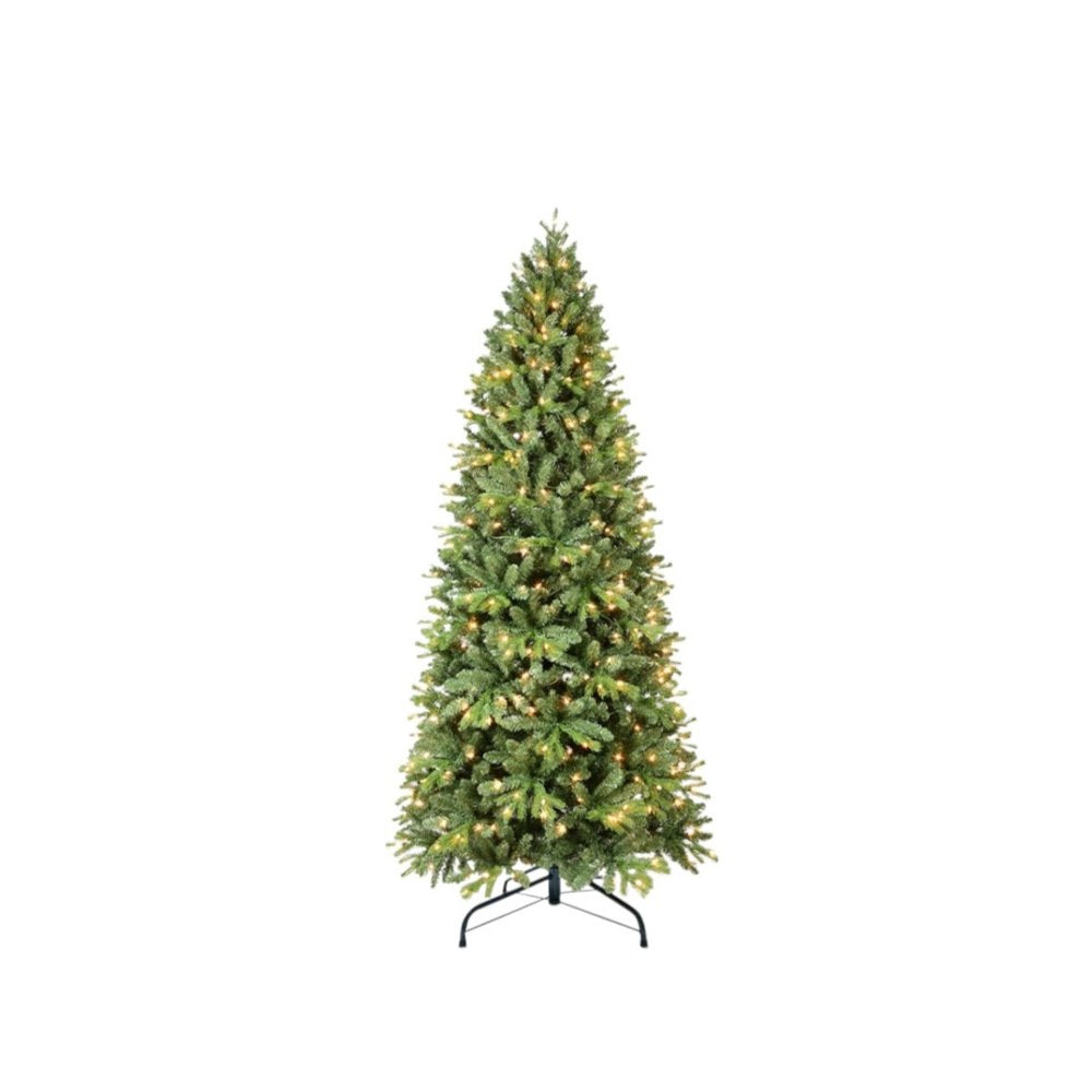 6' Pre Lit Full Pine Christmas Tree